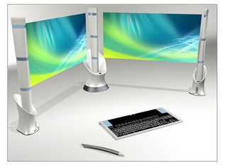 Illustration for article titled Next-Gen PC Concepts Include Laser Screens, Tactile Interfaces, Glossiness